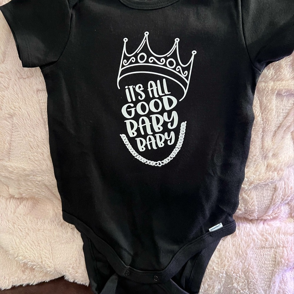 Handmade Biggie smalls Baby onesie
